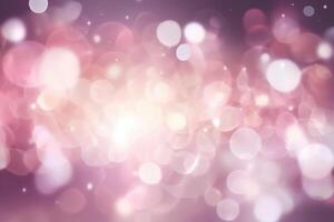 A blurred white light, pink light abstract background with bokeh glow, Illustration, photo