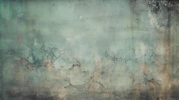 Green gray cement concrete texture, grunge rough old stain gray background, vintage backdrop studio design. photo