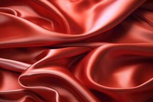 Red silk background stock photo. photo