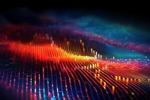abstract Stripes neon color Background. photo