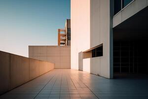 Minimalistic professional architecture photograpy. photo