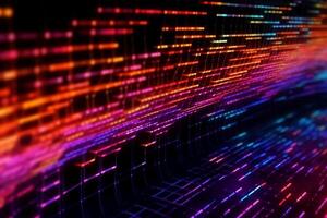 abstract Stripes neon color Background. photo