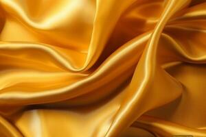 Yellow silk background stock photo. photo