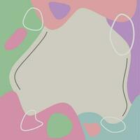 social media background template, soft color modern background style vector