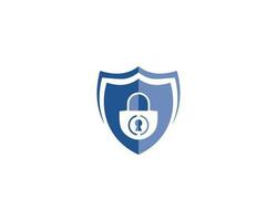 Security Guard Logo Design Icon. Security Protection Shield Symbol . Secure Shield With Privacy Lock Modern Vector Template.