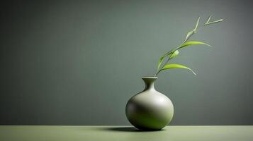 A stunning image of a minimalist green, showcasing the magical elegance found in simplicity. photo