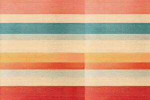 Vintage summer spring autumn stripe pattern, linen fabric texture. photo