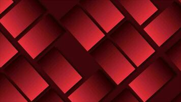 Red color sliding box pattern background video