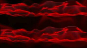 Red color glossy wavy pattern background video