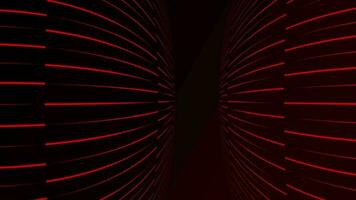 Red color seamless looping glowing lines background video