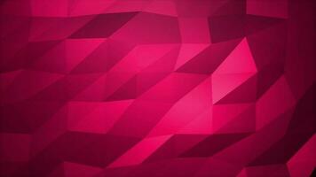 Dark pink color low poly background video