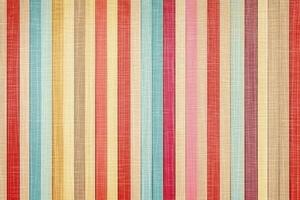 Vintage summer spring autumn stripe pattern, linen fabric texture. photo