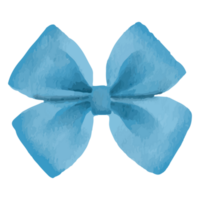 Blue Ribbon Color Bows Isolated on Transparent Background png