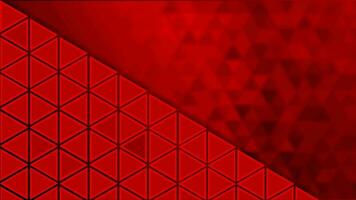 Red color flickering Triangular shapes pattern background video