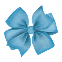 Blue Ribbon Color Bows Isolated on Transparent Background png