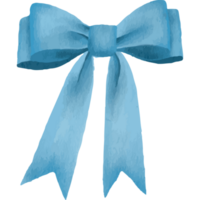 Blue Ribbon Color Bows Isolated on Transparent Background png