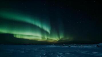 foto de Aurora en el norte polo,. ai generativo