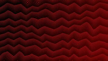 red color zigzag wiggling lines background video