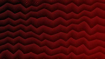 red color zigzag wiggling lines background video