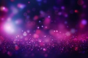 A blurred purple light, pink light abstract background with bokeh glow, Illustration. photo