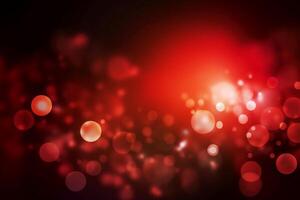 A blurred white light, red light abstract background with bokeh glow, Illustration. photo