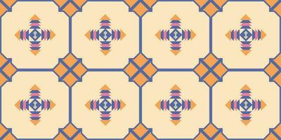 Geometric abstract pattern in tribal style seamless pattern. Southwestern ethnic decoration style, for printing on blankets, bandanas, rugs or design texture. vector
