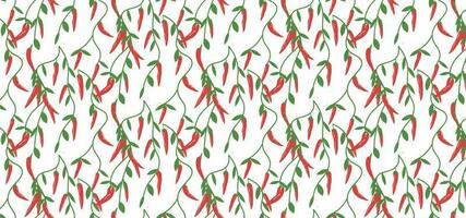 Seamless Pepper pattern vector