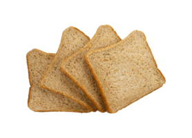 Slice of pile white bread isolated png