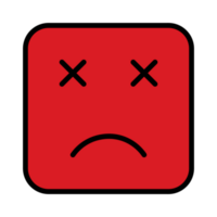 square headache emoticon png