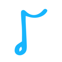 blue music note png