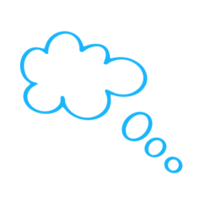 semplice nube calcolo concetto mano disegnato png