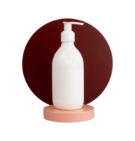 bottle of body lotion mockup png