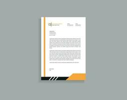 corporate modern letterhead design template vector