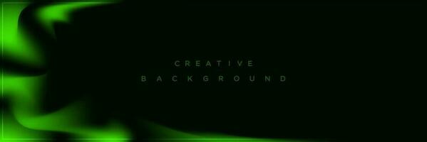 Modern abstract green gradient banner background design vector