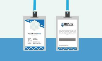 Stylish simple clean business id card design . vector