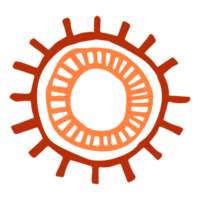 ethnisch Sonne Logo Element png