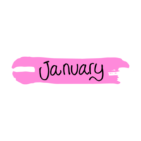 januari etiket knop element png