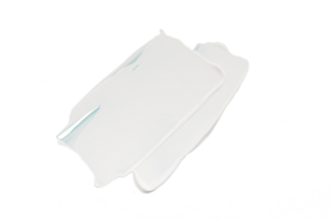 white acrylic paint stroke element png