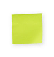 Grün Hinweis Papier isoliert. leer Post Papier Kopieren Raum png