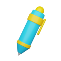 Cute cartoon 3d pen icon. png