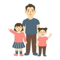 illustration concept of happy fathers day greeting vector