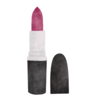 rosa rossetto cosmetico acquerello illustrazione png