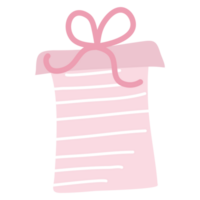 schattig geschenk doos pastel kleur clip art tekenfilm uit de vrije hand tekening PNG hoog resolutie