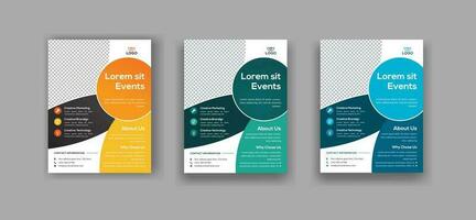 Abstract Geometric Business vector Template for Flyer, Vector Flyer Design for Business.