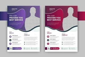 Corporate Business abstract vector Flyer template. Brochure design,flyer design template, eco flyer, IT Company flyer , Geometric shape, and leaflets.