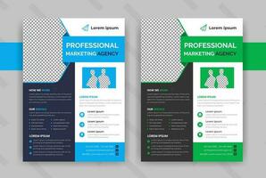 Corporate Business Flyer poster pamphlet brochure cover design layout background, two colors scheme vector