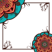 Abstract Mandala Frame Border png