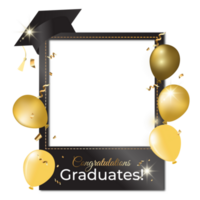 marco de graduado celebracion png