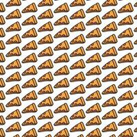 Colorful pizza background vector