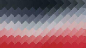 rood en zwart kleur diagonaal rechthoekig doos patroon achtergrond video